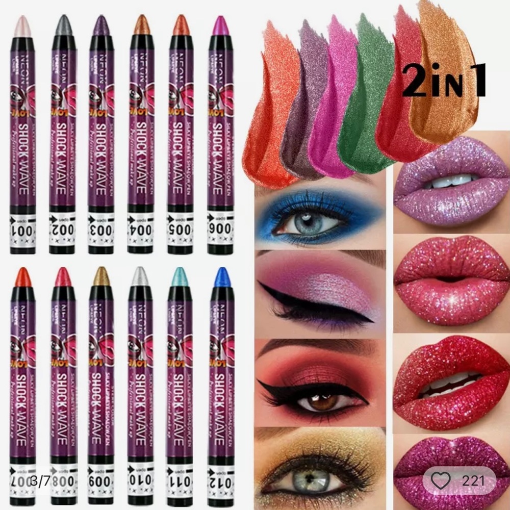 NWT Kiss Suzy Gorgeous Glide On Eyeshadow Stick Sexy Vibrant Pink Glow - Picture 5 of 10